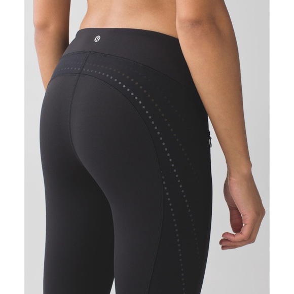 Lululemon Stop At Nothing Crop Black Luxtreme - Picture 4 of 16